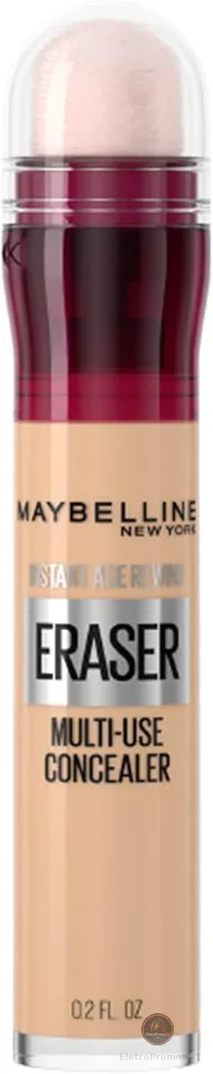 Maybelline NY Instant Age Rewind Corretivo Líquido, Multiuso que Corrige Olheiras e Linhas Finas, Contorna e Ilumina, Alta Cobertura e Fórmula Vegana, Cor 120 Light, 6ml