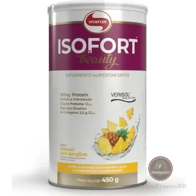 Wheyprotein Isolado E Hidrolisado Isofortbeauty(450g)vitafor