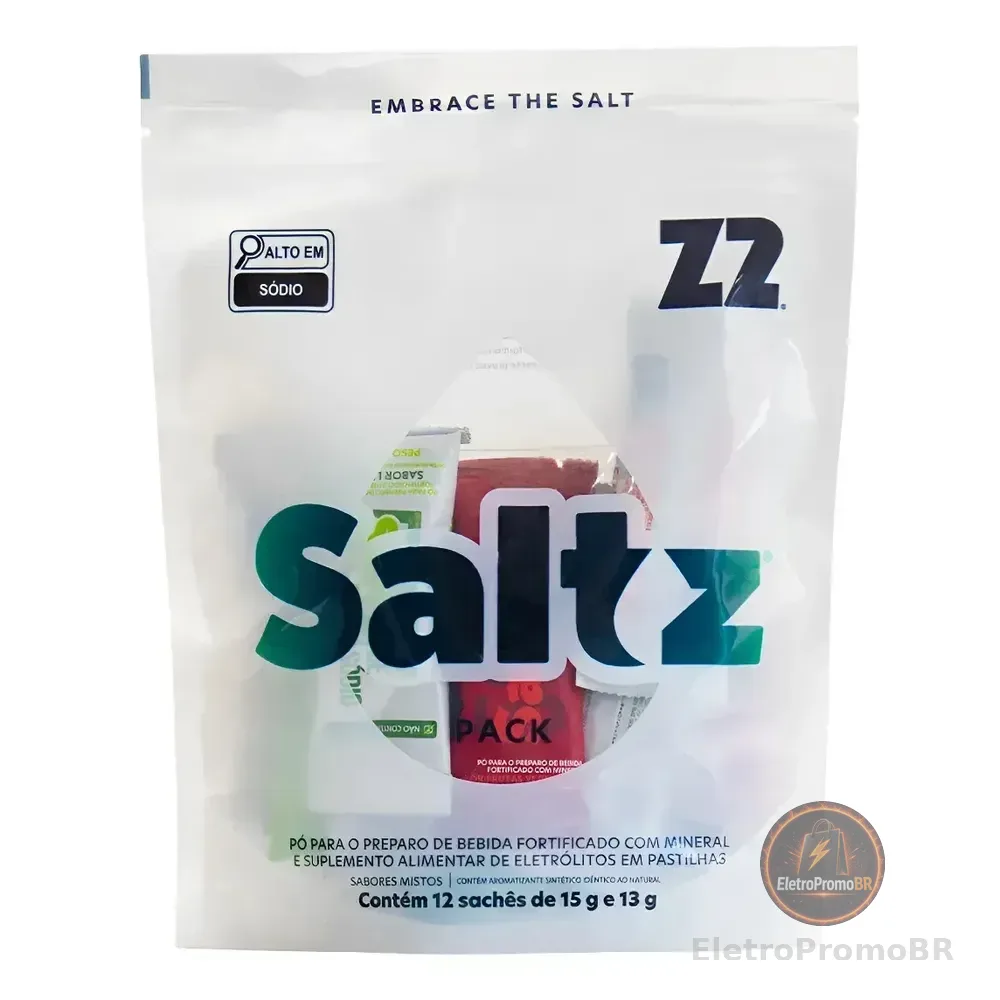 Z2 Saltz Pack 12 Sticks 15g Sortidos Eletrólitos Sódio Saltz Pack