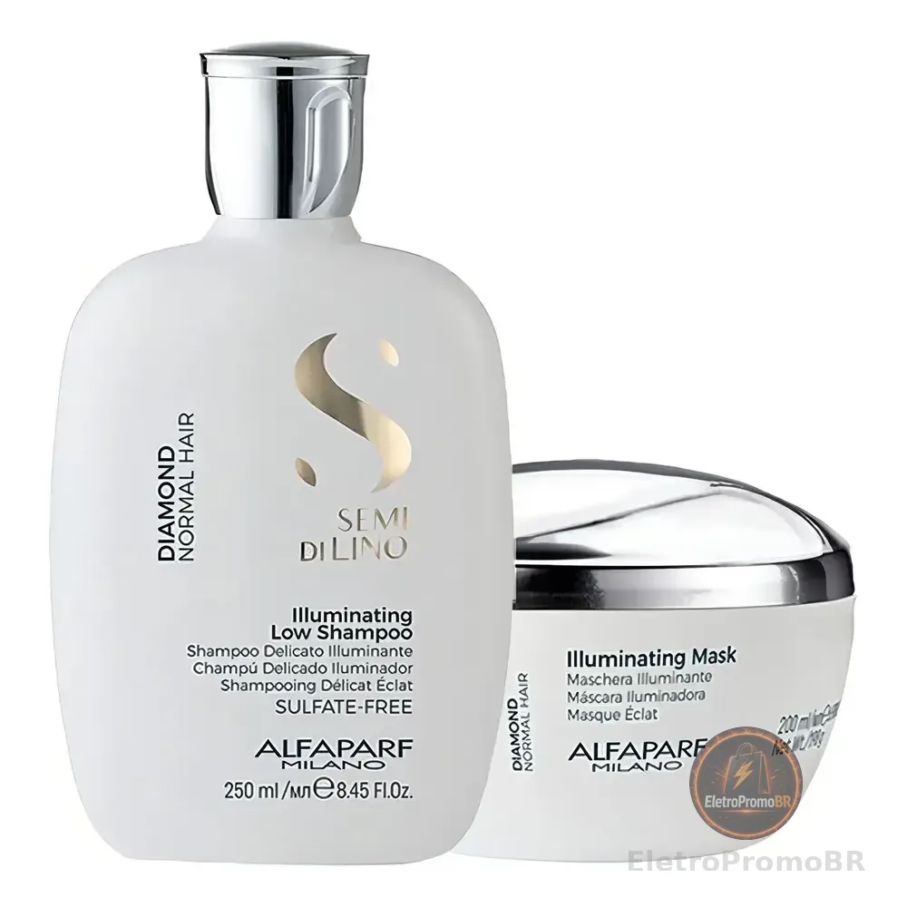 Kit Alfaparf Semi Di Lino Diamond - Shampoo E Máscara