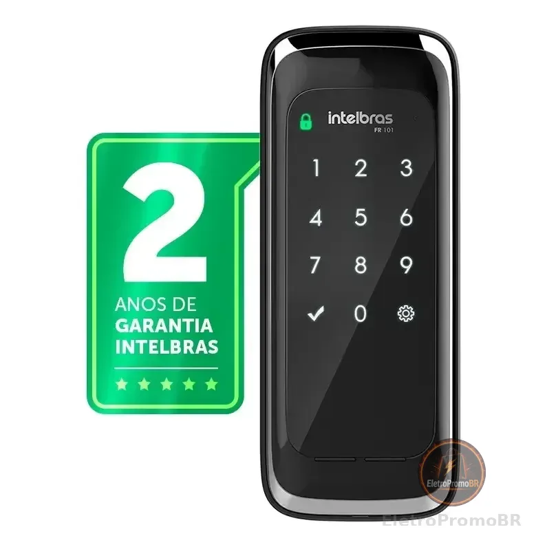 Fechadura Digital De Sobrepor Intelbras Fr 101 Preto