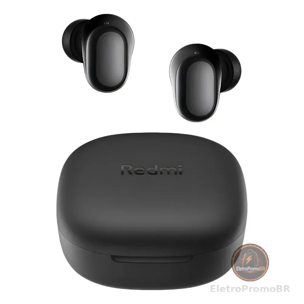 Fone De Ouvido Xiaomi Redmi Buds 6 Play Preto Tws Preto