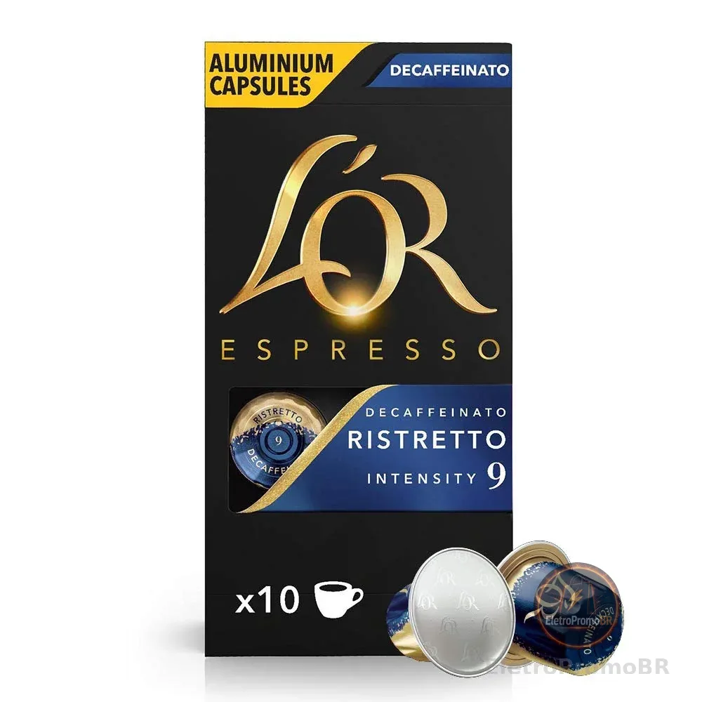 L'OR Café L'Or Cápsula Decaffeinato - 10 Unidades - 52 Gramas