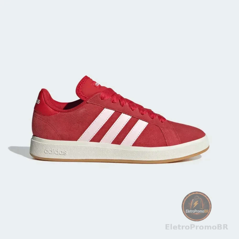 Tênis Feminino Grand Court Base 00s adidas Betsca/clpink/owhite Liso 35 Br