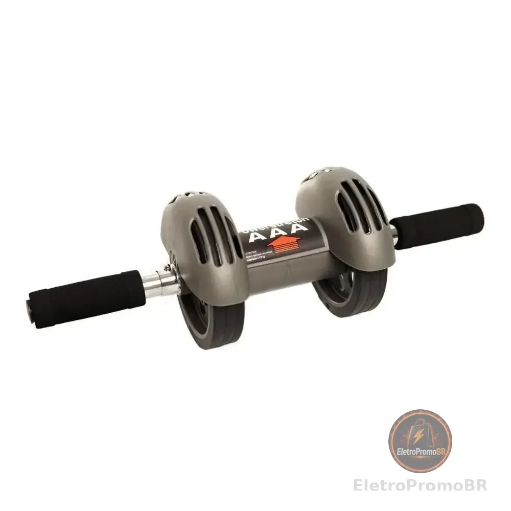 Dupla Roda De Abdominal E Lombar Slider Wheel Roller
