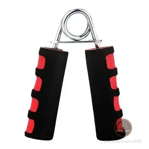 Hand Grip Com Espuma - Preto E Vermelho