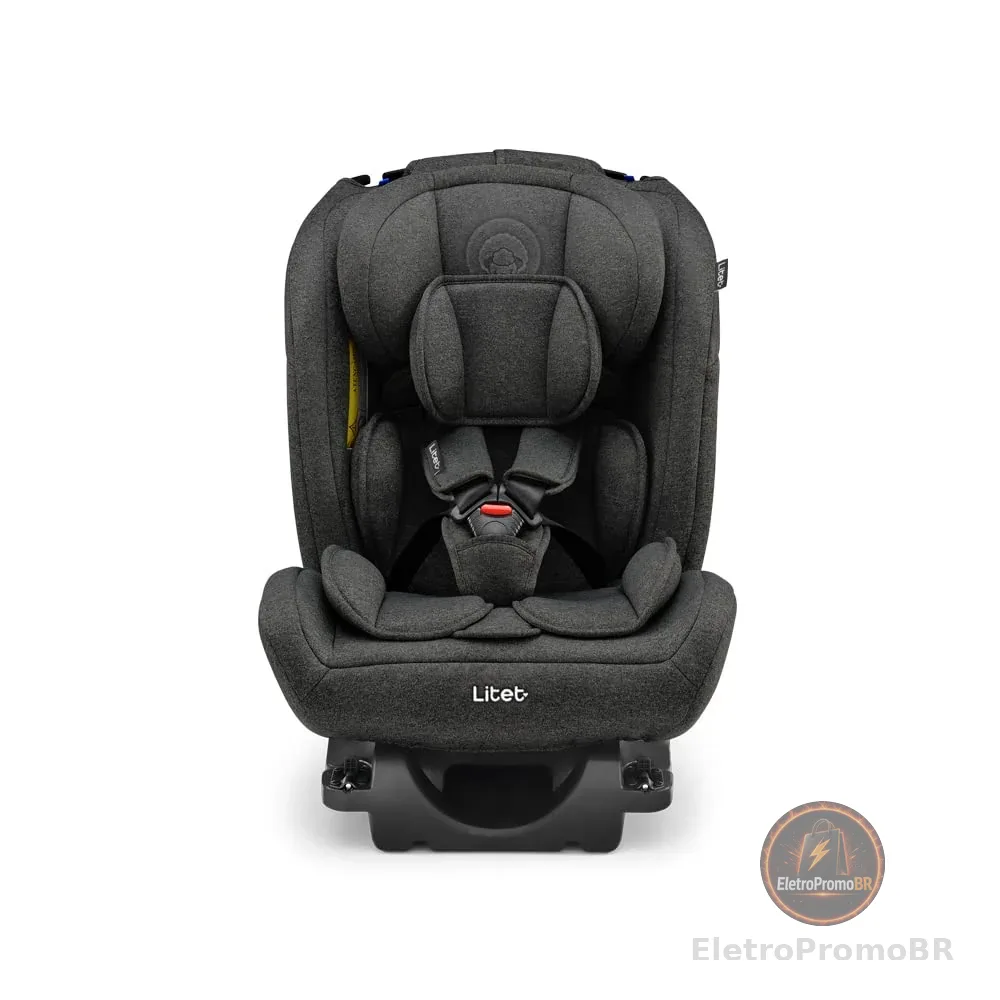 Cadeira para Auto 0-36 Kg Isofix Litet All Stages Fix 2.0 Preta - BB450
