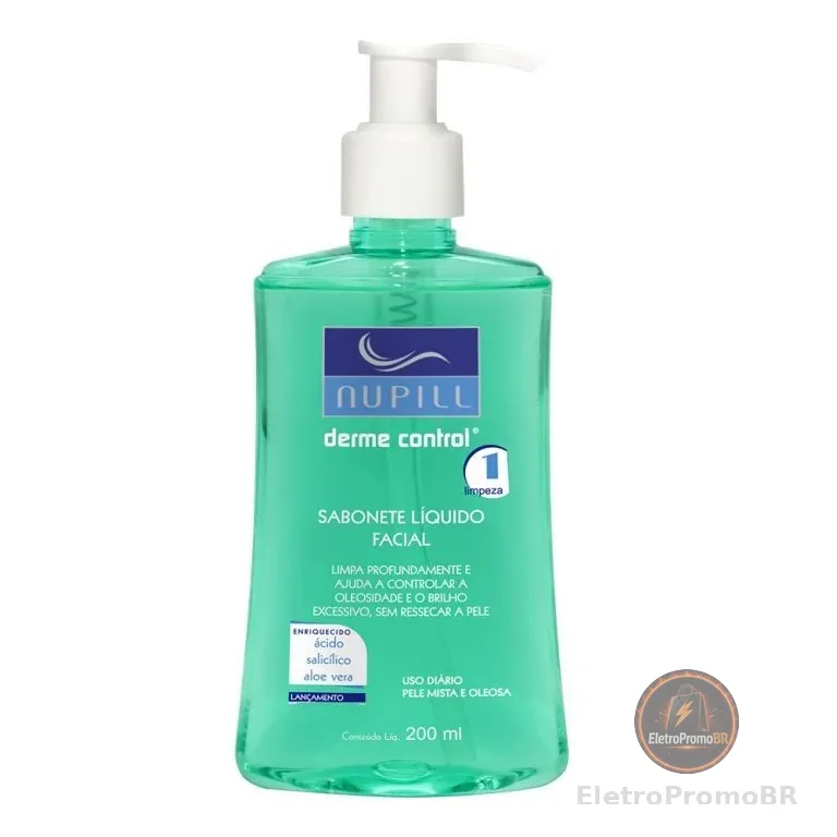 Nupill Sabonete Liquido Derme Control Anti-Acne 200ml