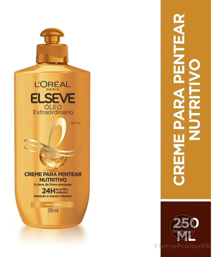 Elseve Creme Para Pentear Óleo Extraordinário 250ml
