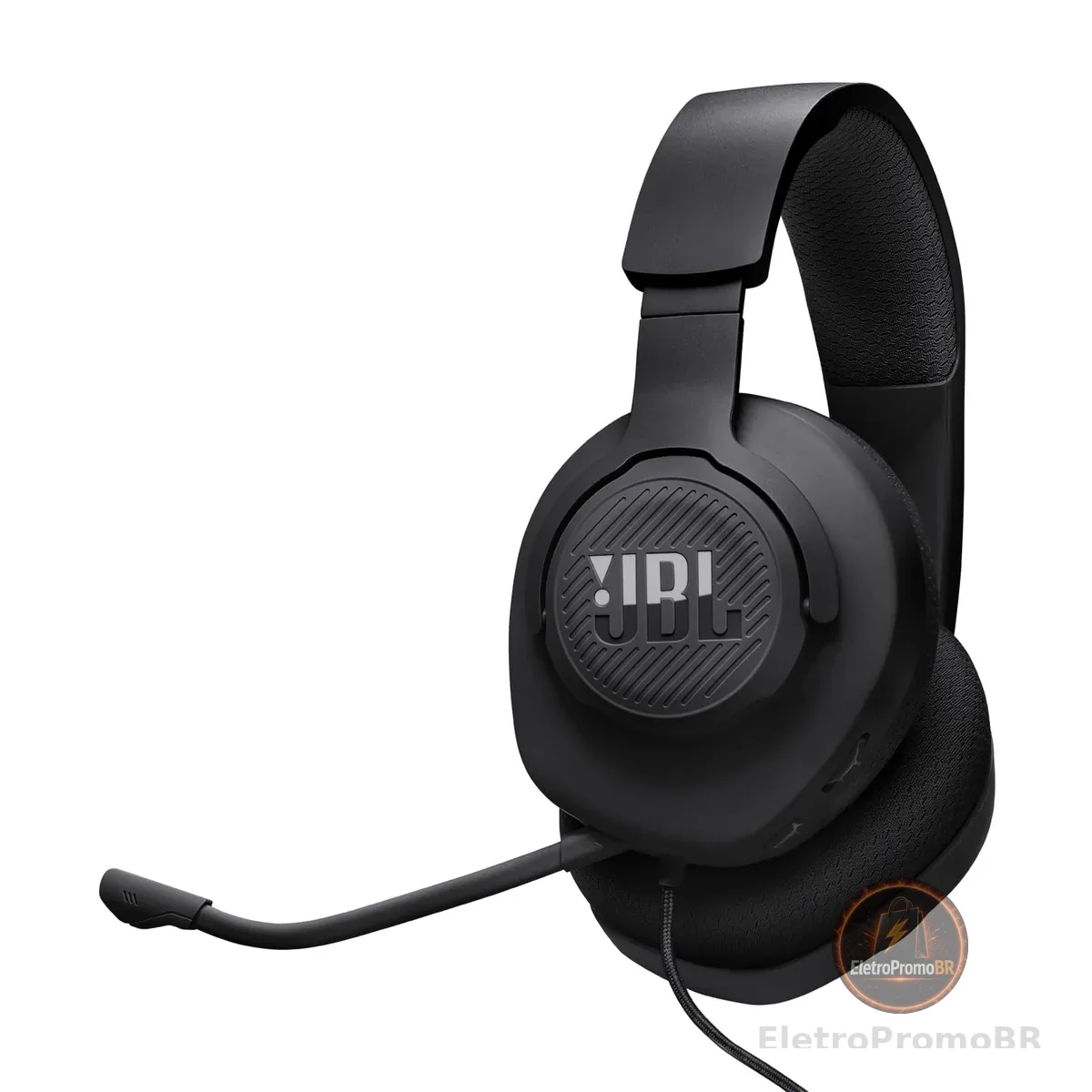 JBL, Fone de Ouvido Com Fio, Quantum 100M2, Headset Gamer, Over Ear, Microfone Removível - Preto