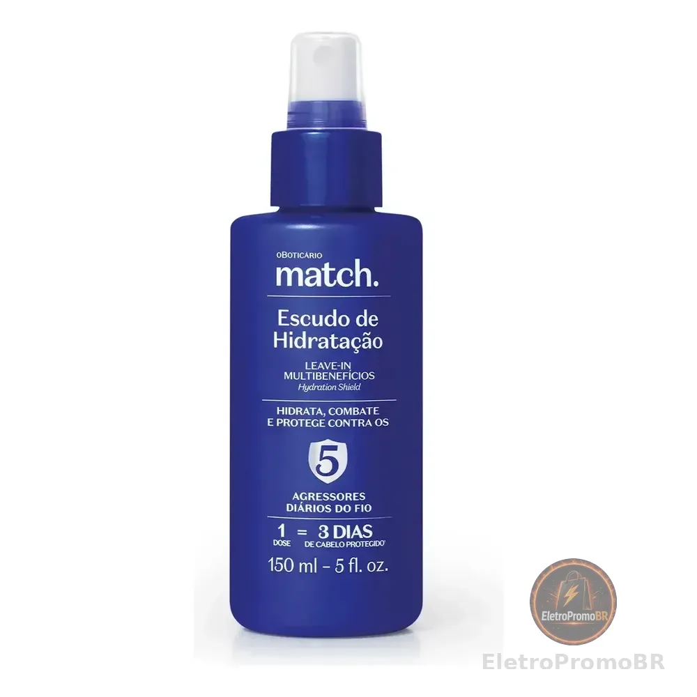 O Boticário Leave-in Multibenefícios Match. Escudo De Hidratação 150ml