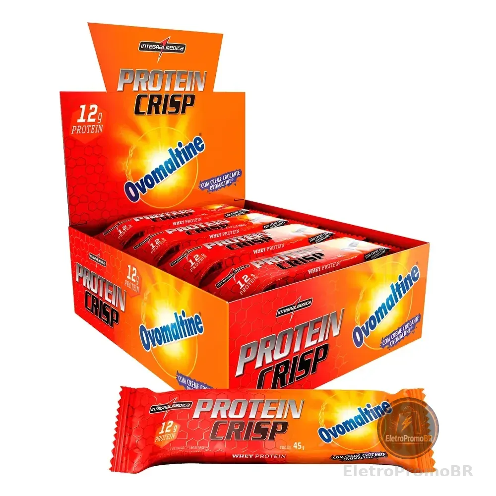 Barra Crisp Bar Ovomaltine Integral Médica Display 12 Unid Ovomaltine