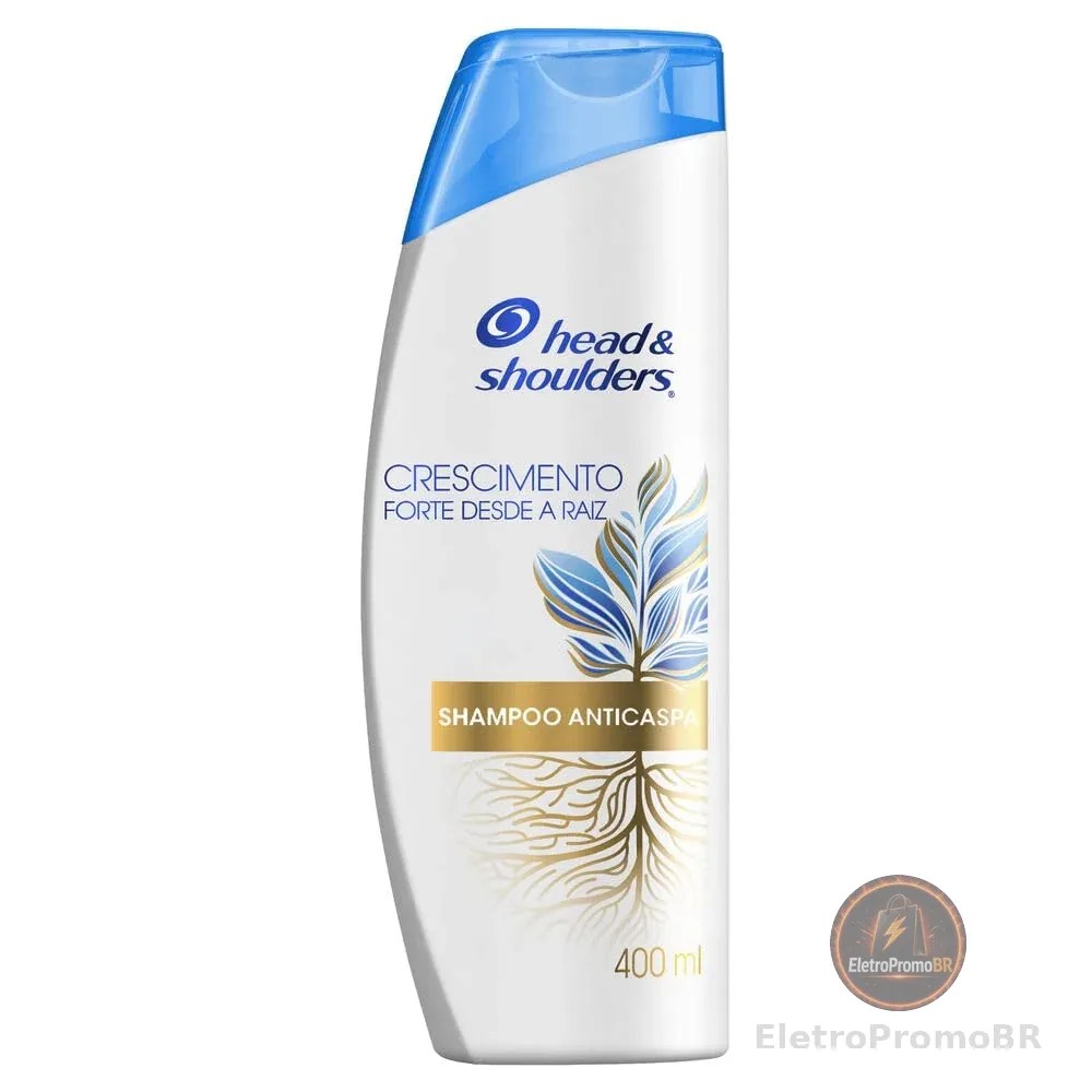 Head & Shoulders Shampoo Anticaspa Crescimento Desde A Raiz Vitamina E 400 ml
