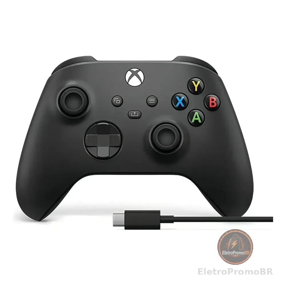 Controle Sem Fio Xbox Series Ep2-40651 + Cabo Usb Preto Carbon Black