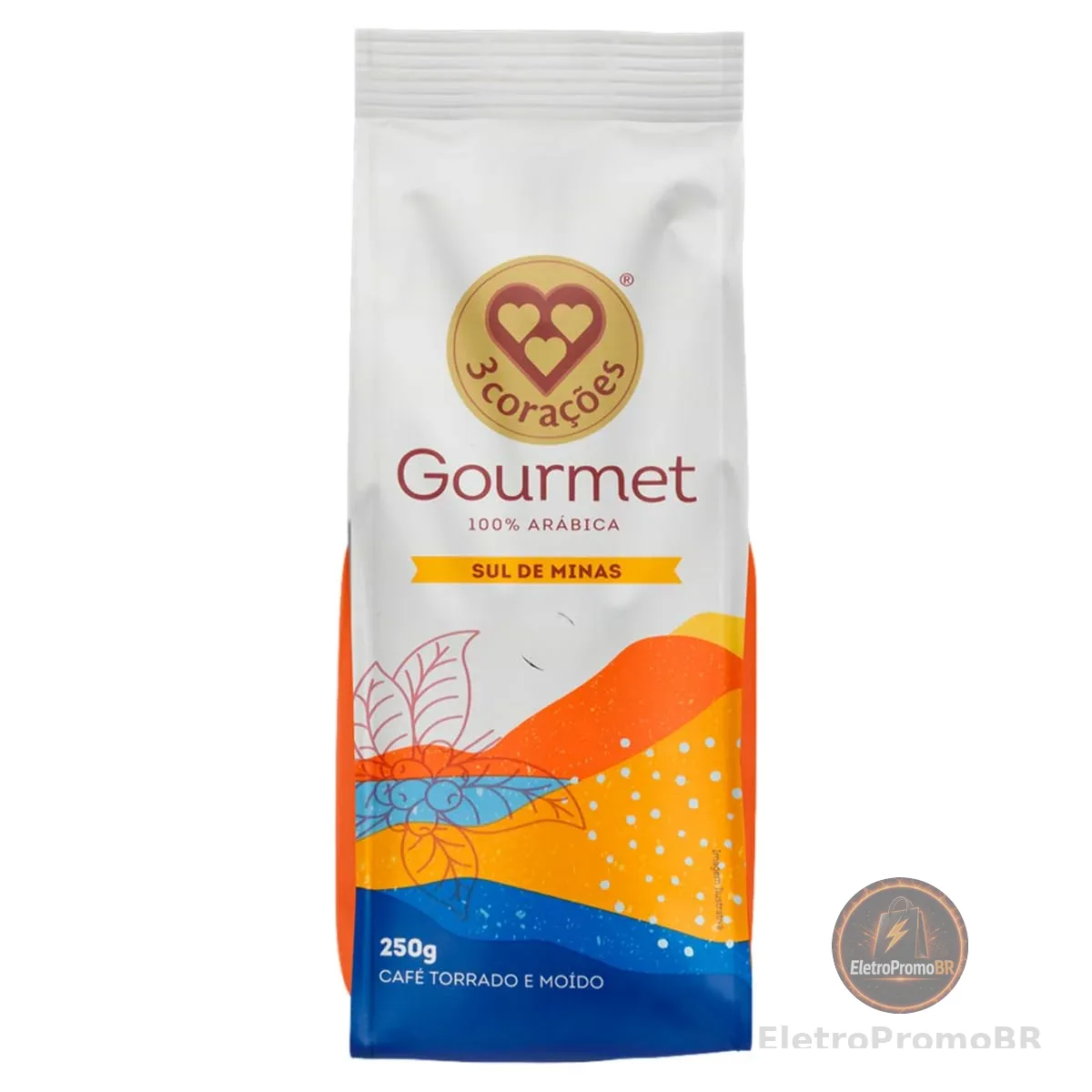 3 Corações Café Torrado e Moído Gourmet Sul de Minas, 250g