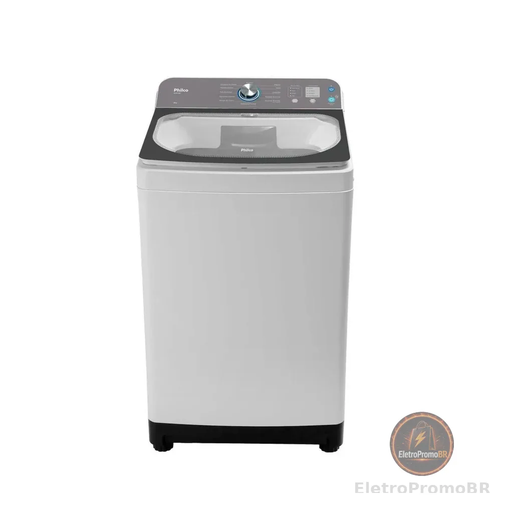 Máquina de Lavar Philco Plr14a 14kg 12 Tipos de Lavagem Branca