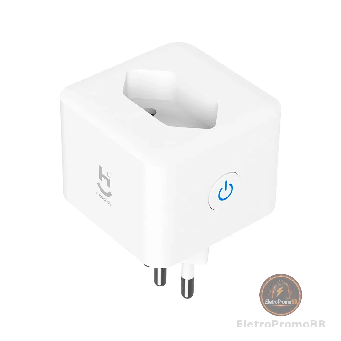 Hi by Geonav Adaptador de Tomada Inteligente, Smart 10A, Wi-Fi, via Aplicativo, Bivolt, HITM10A, compatível com Alexa e Google, Branco