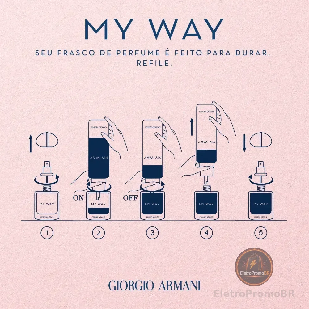 Armani Beauty Perfume Feminino My Way Eau De Parfum, Refilável 30ml