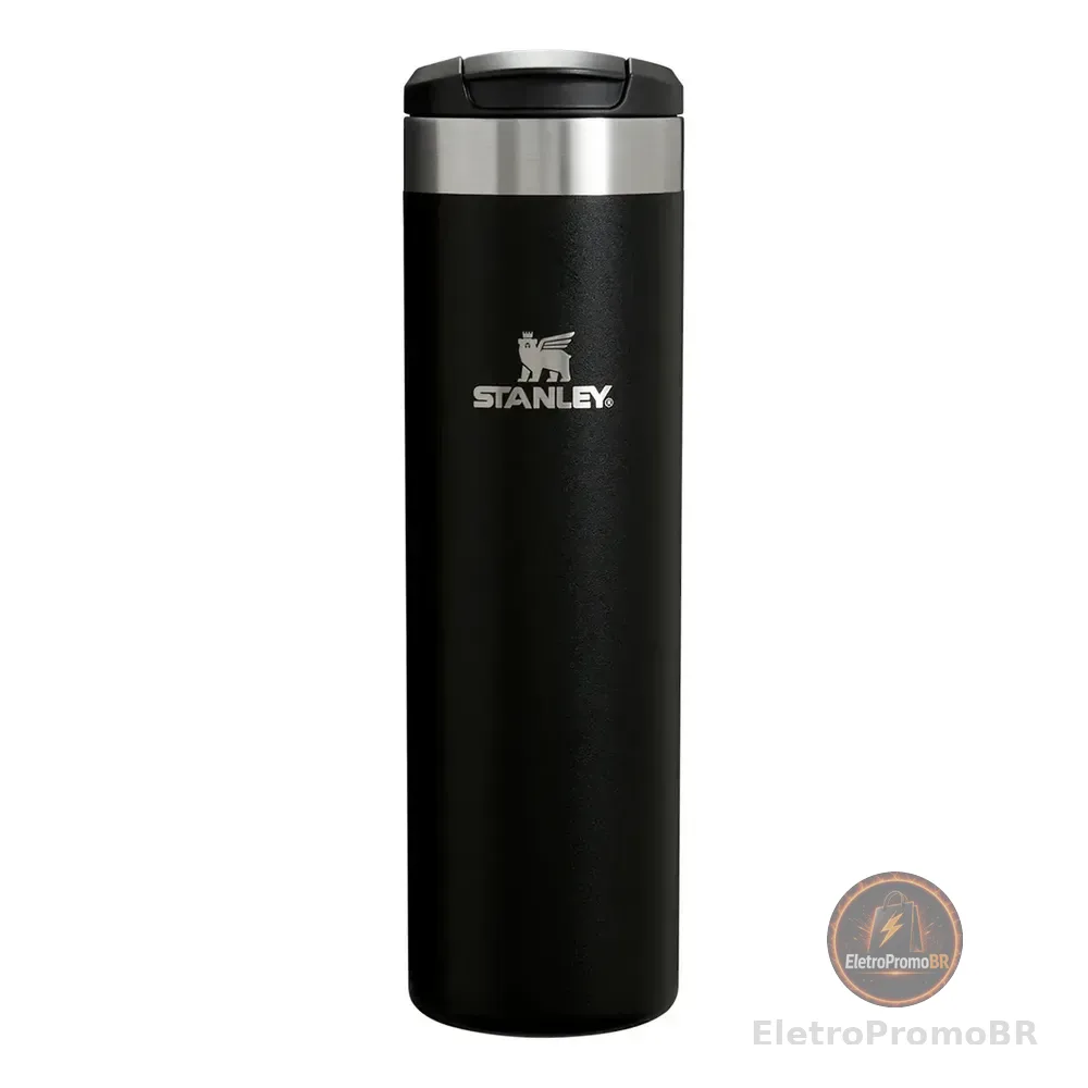 Garrafa Térmica Stanley Aerolight Transit Slim Black 2.0 591ml Liso
