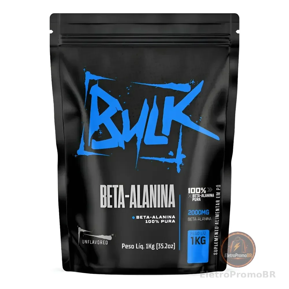 Suplemento Beta Alanina 100% Pura 1kg Bulk Nutrition Sem Sabor Pó