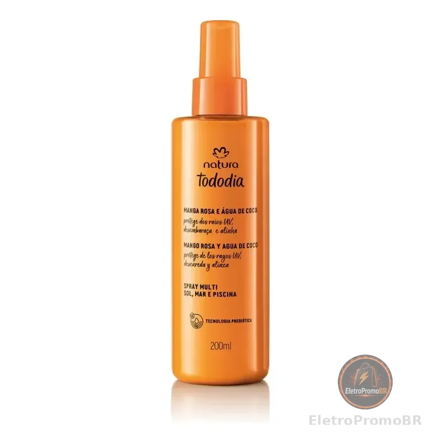 Spray Multi Sol Natura Tododia Manga Rosa Água De Coco 200ml
