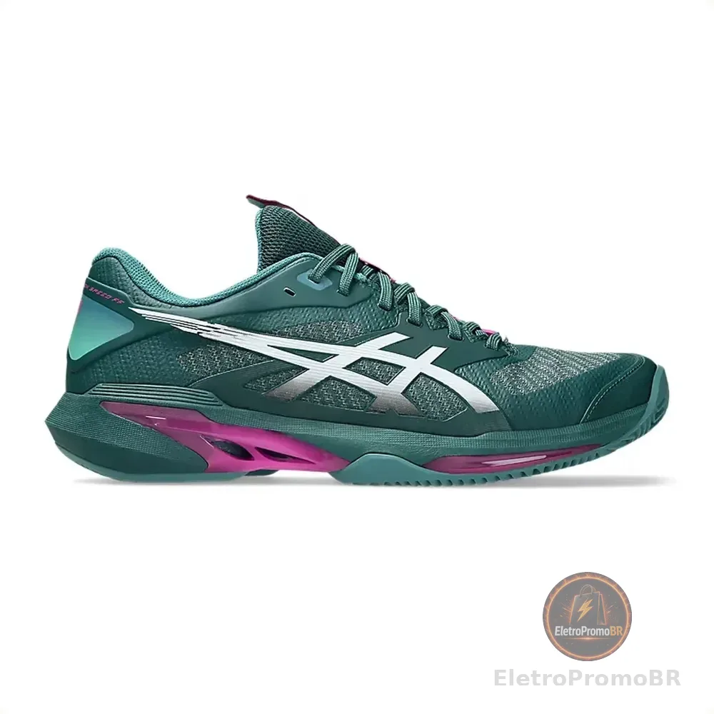 Tênis Asics Solution Speed Ff 4 Clay Masculino Verde E Rosa Verde E Rosa 41 Br