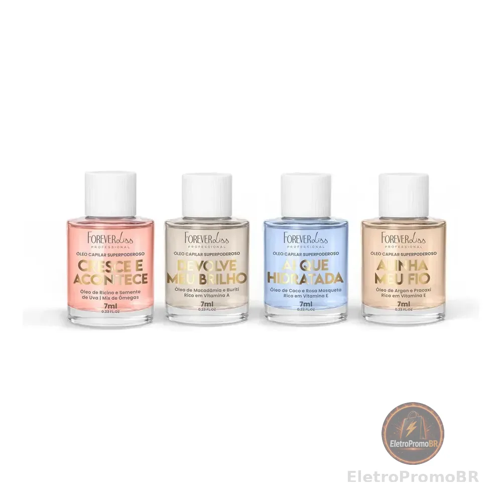 Kit Óleos Capilares Superpoderosos Completo Forever Liss 7ml