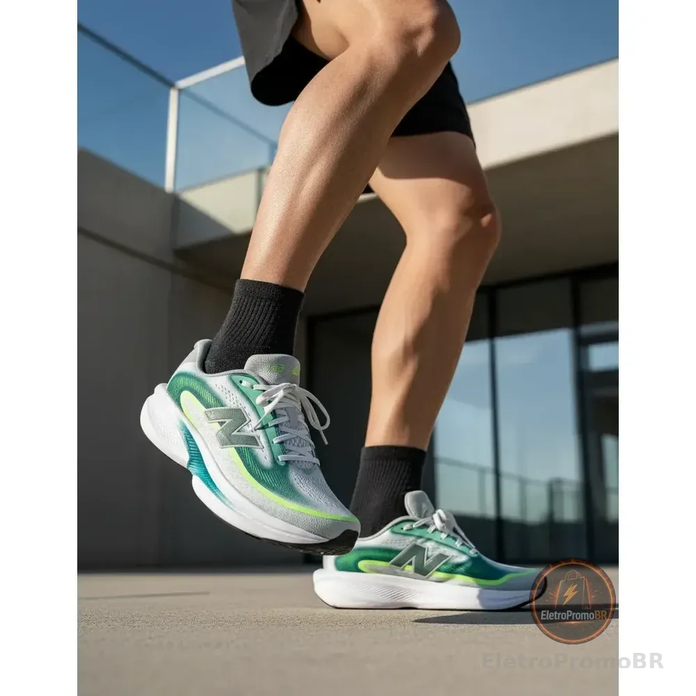 Tênis New Balance De Corrida Fresh Foam Ellipse Masculino  Verde 38 Br