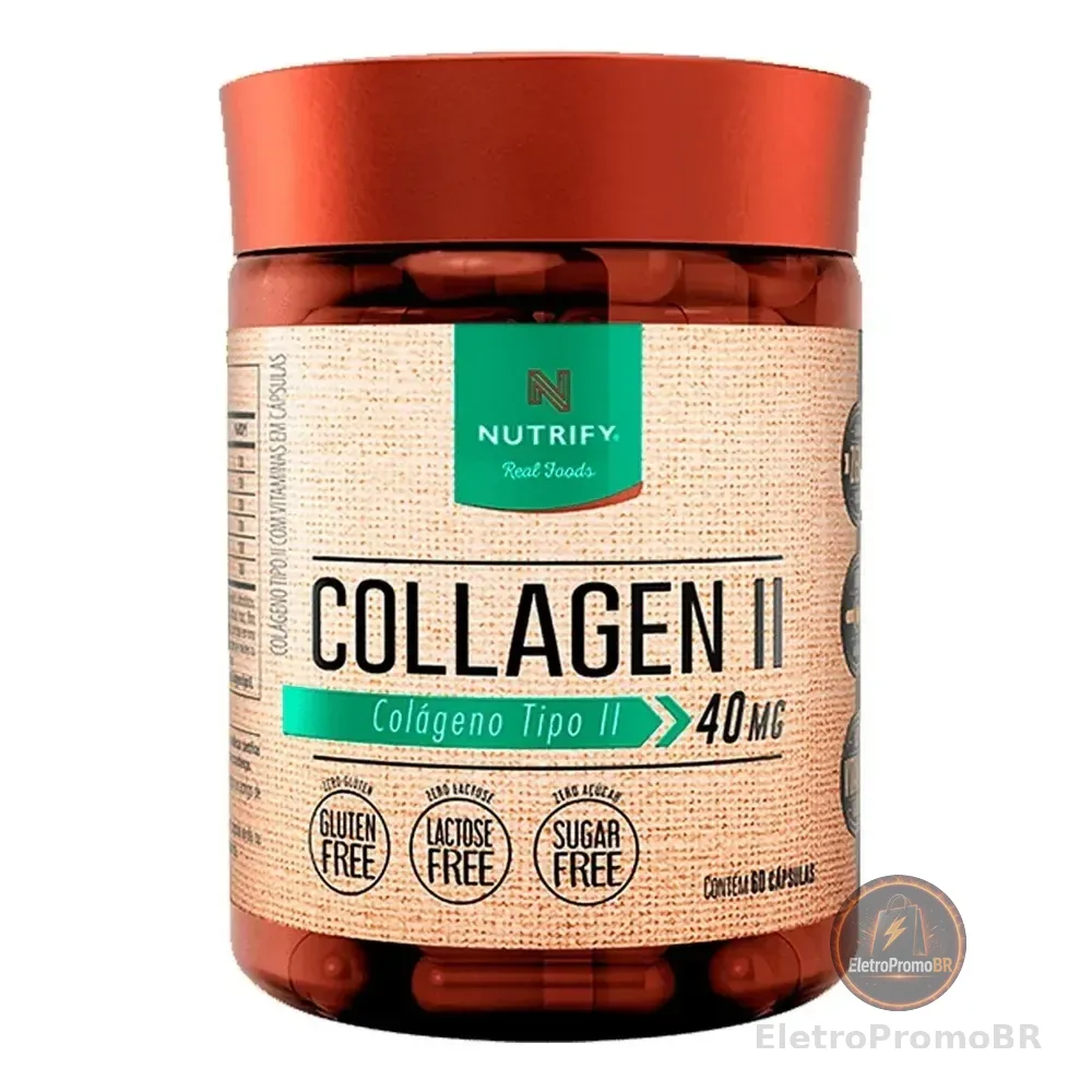 Collagen Ii - Nutrify 60 Cápsulas Sem Sabor