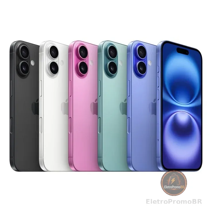 Celular iPhone 16 128GB e 256GB Original Novo Lacrado 1 Ano Garantia Apple e Envio Imediato