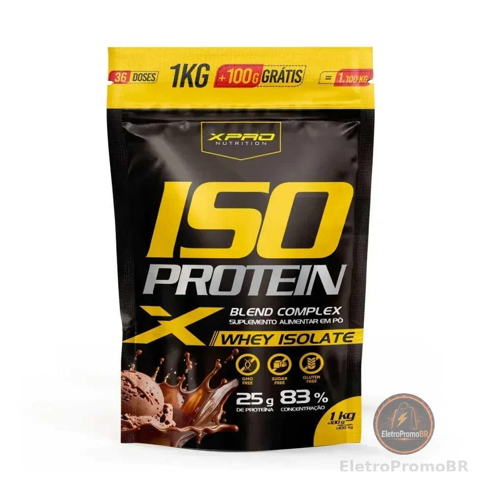 Whey Protein Isolado Iso Blend Complex Zero Açucar Chocolate 1.100kg Xpro Nutrition