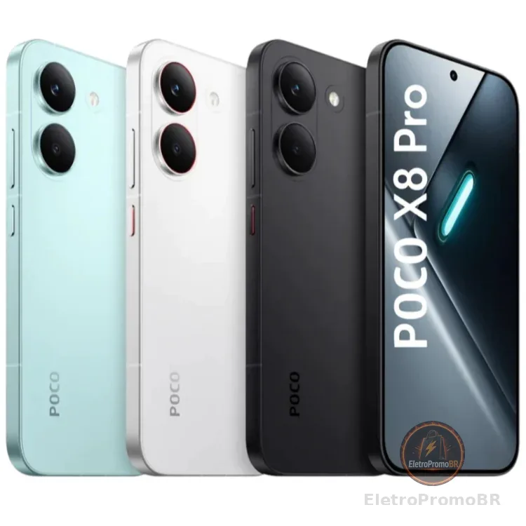 CELULAR XIAOMI POCO X8 PRO 512GB / 256GB 8RAM OU 12RAM 5G NFC VERSÃO GLOBAL ORIGINAL