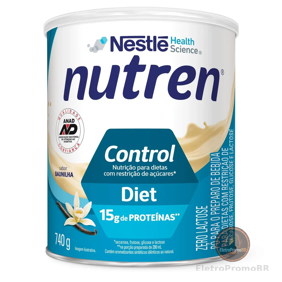 Pó para Preparo de Bebida Baunilha Diet Zero Lactose Nutren Control Lata 740g