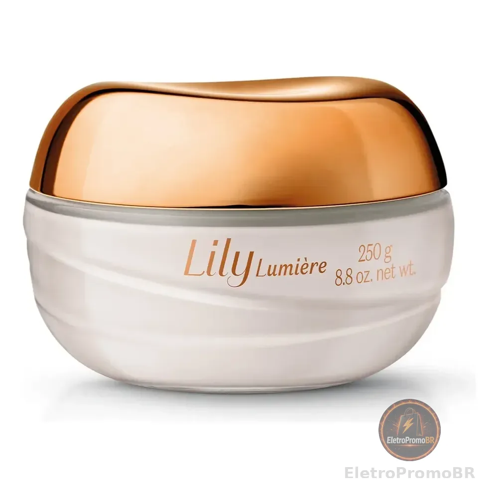 Lily Lumière Creme Acetinado Hidratante Corporal O Boticário 250g
