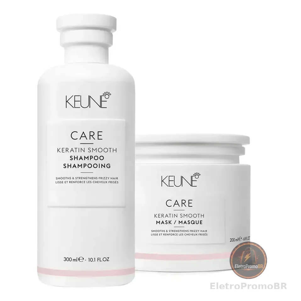 Kit Keune Care Keratin Smooth Shampoo Mask (2 Produtos)