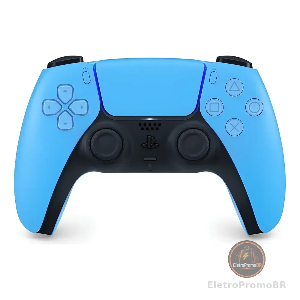 Controle Dualsense Sem Fio Playstation 5 Joystick Starlight Blue Sony Cfi-zct1w