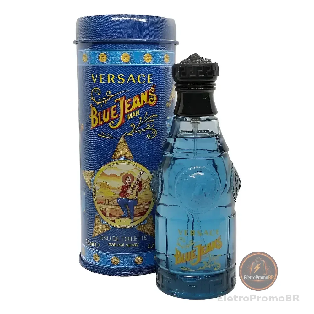Versace Blue Jeans 75ml Edt Perfume Masculino Original