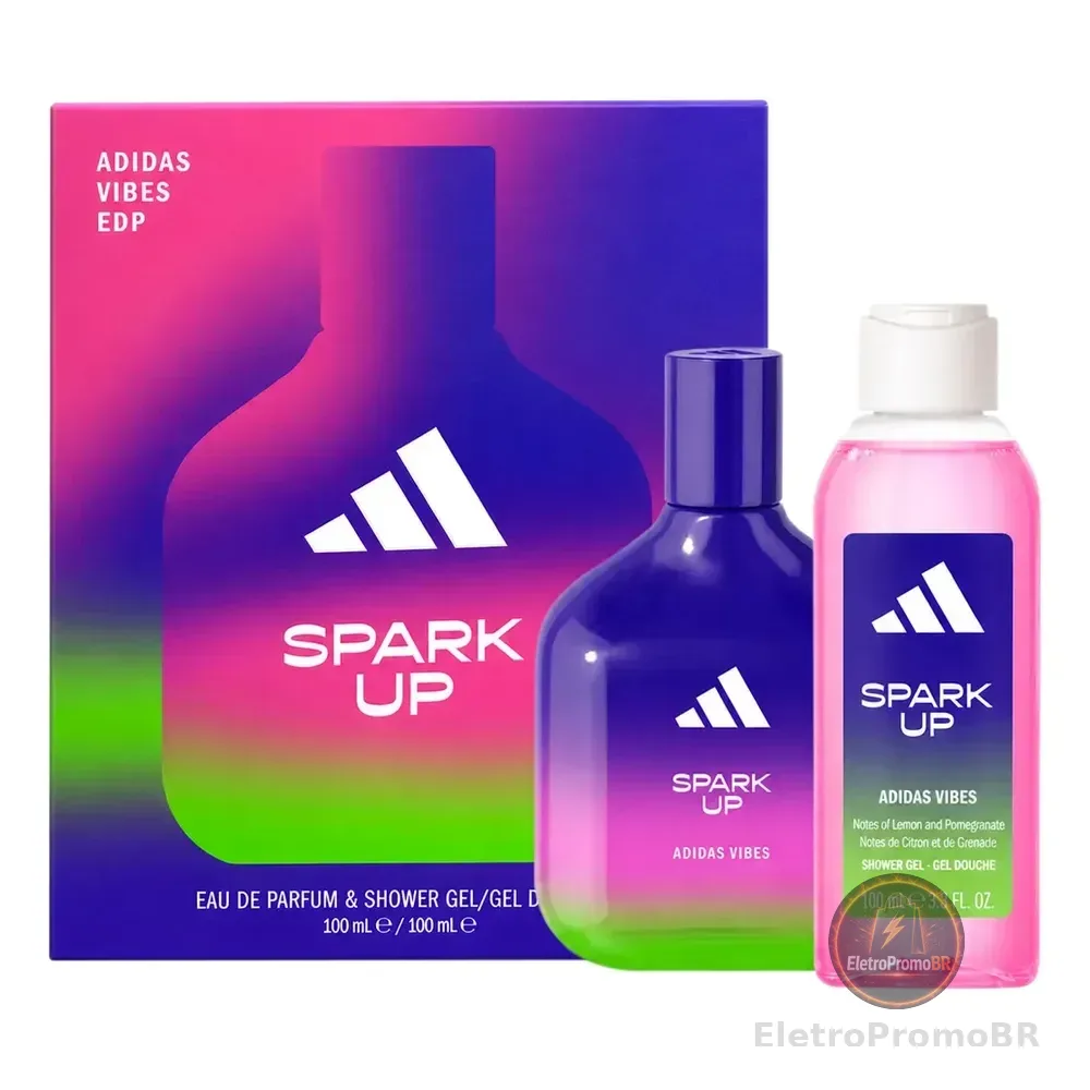 adidas Vibes Spark Up Kit Coffret Eau De Pafum Shower Gel
