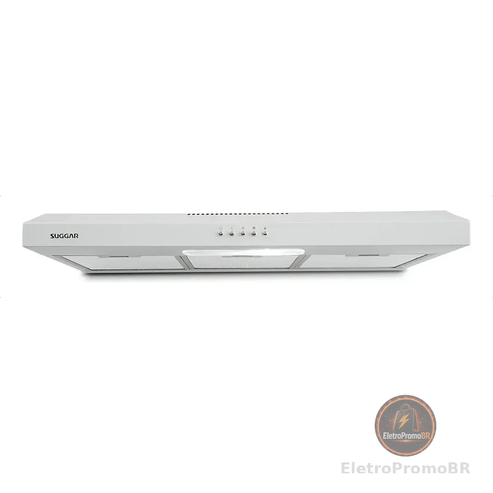 Depurador De Ar Suggar Slim Branco De Parede 80cm X 8.5cm X 48cm Branco Dps181br 127v