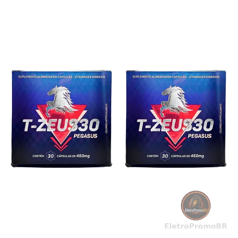 Kit Com 2 Caixas T-zeus 30 Pegasus - Suplemento Masculino