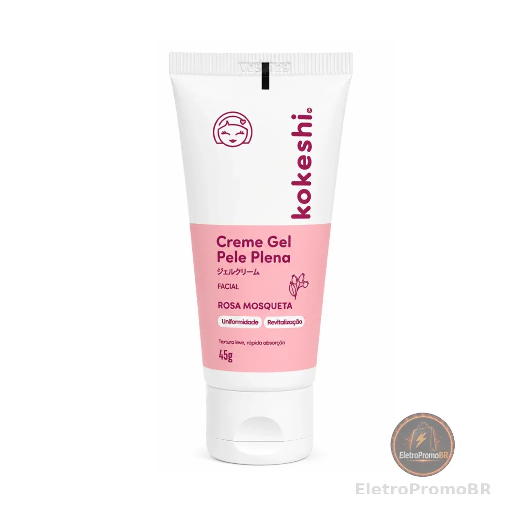 Creme Gel Facial Pele Plena Kokeshi Antienvelhecimento 45g