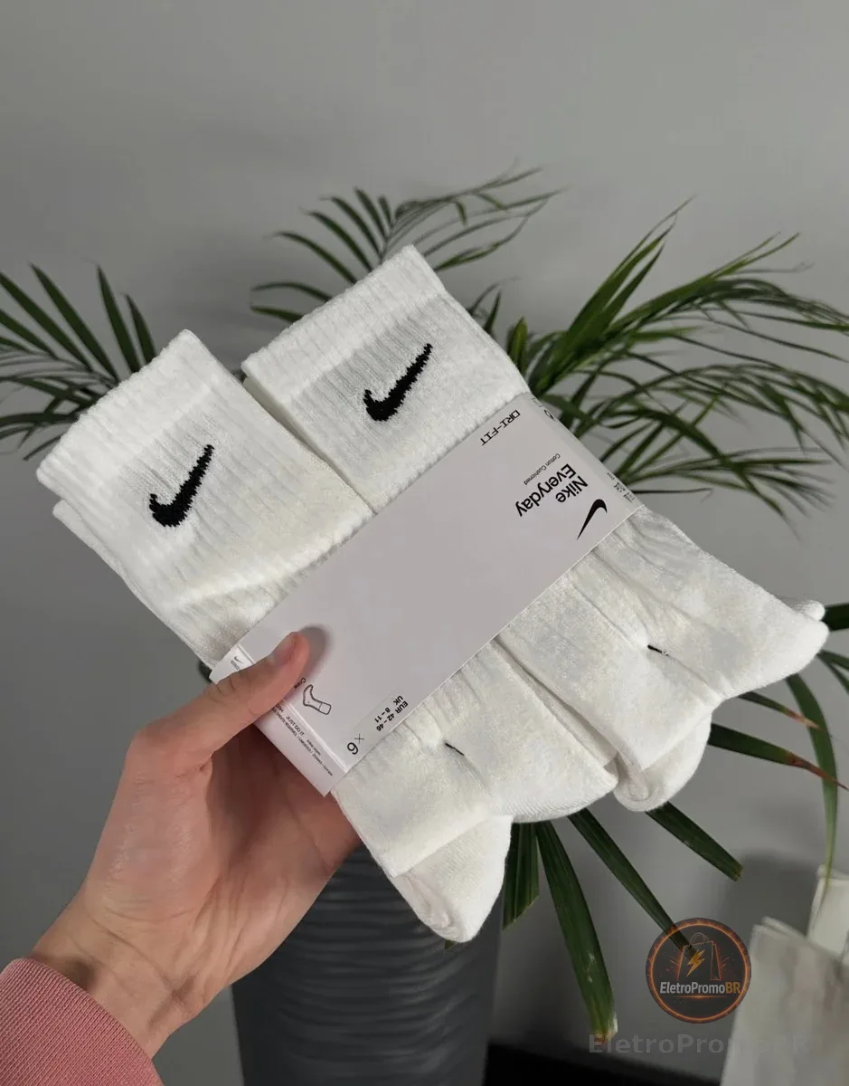 Meia Nike Everyday Lightweight Masculina 3 Pares