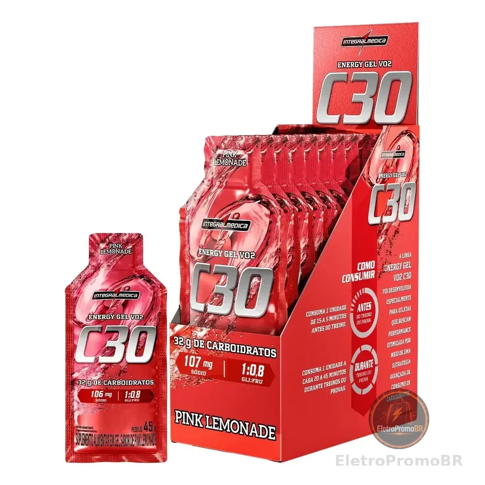 Vo2 Energy Gel Pink Lemonade Integralmédica Limonada Rosa