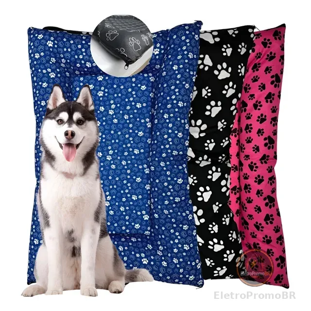 Colchonete Grande Cachorro Gato Caminha Pet 90x63 Cm Tam Gg