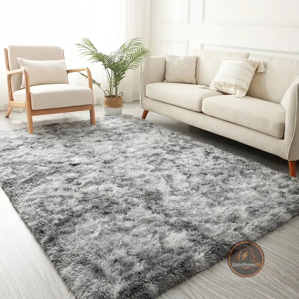 Tapete Sala 2,00 x 1,50 Quarto Peludo Felpudo