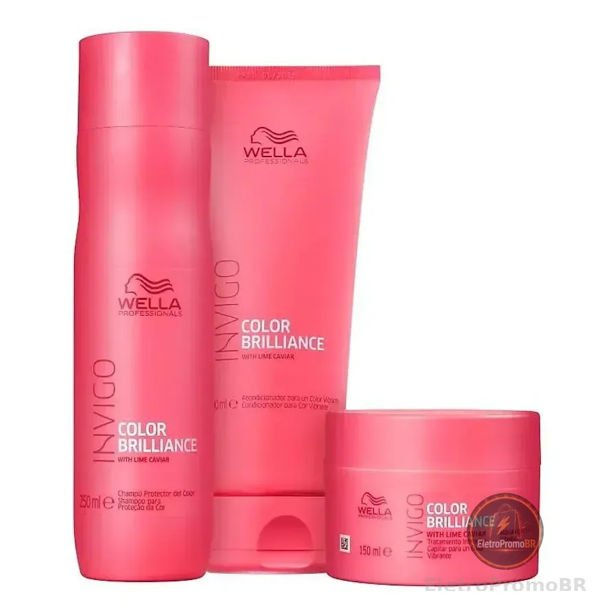 Kit Home Care Wella Invigo Color Brilliance Trio (3 Itens)