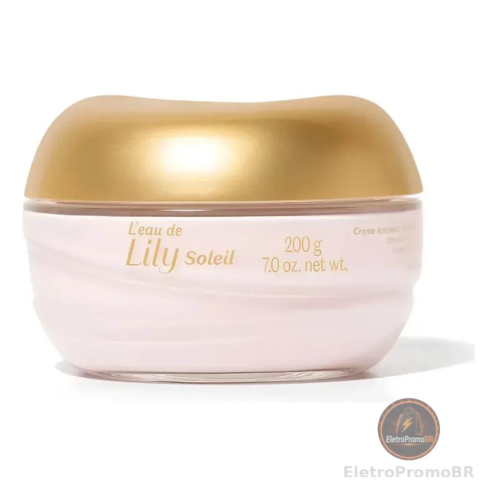 Creme Acetinado L`eau De Lily Soleil Floral 200g