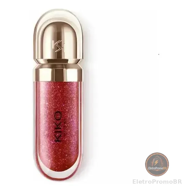 Lip Gloss Hydra 3d Kiko Milano Cor 46 Acabamento Brilhante Vermelho