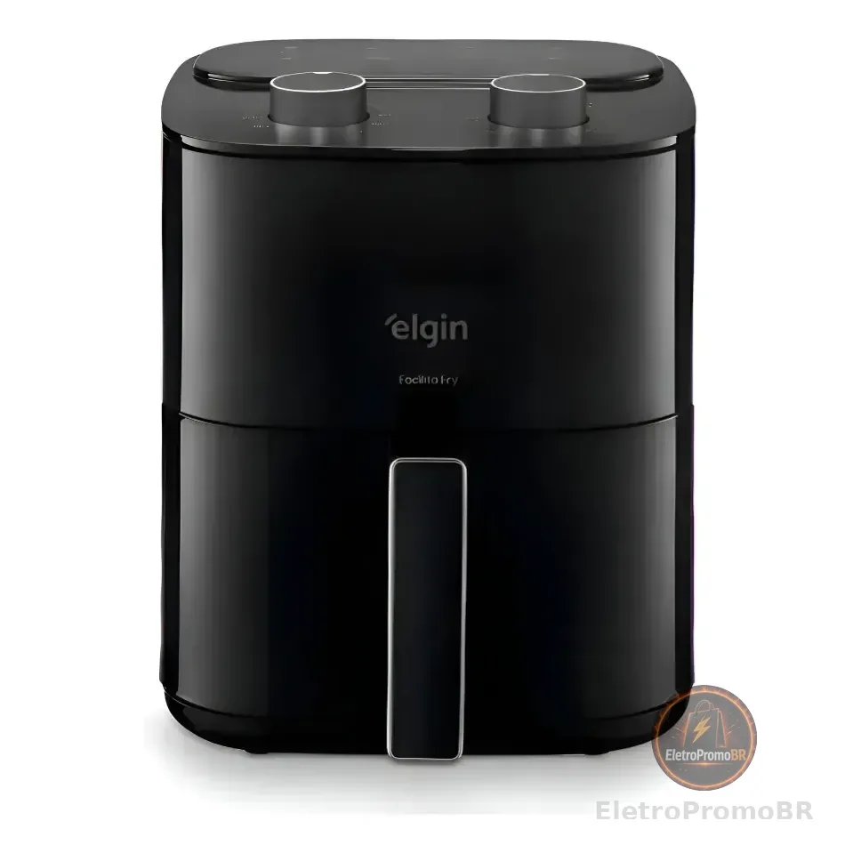 Fritadeira Air Fryer Elgin Facilita Fry 3,5l Potência 1400w Cor Preto 127v