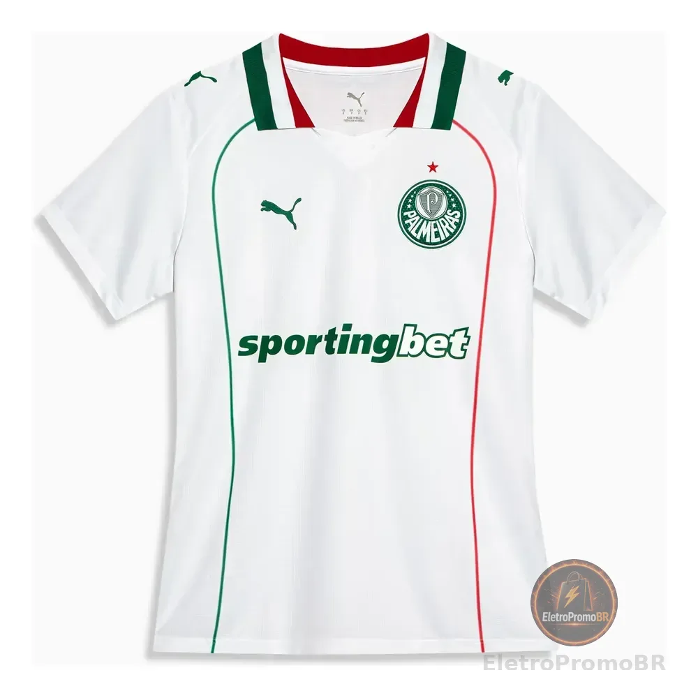 Camisa Feminina Do Palmeiras 26/27 Torcedor Puma Puma White Sem Jogador M